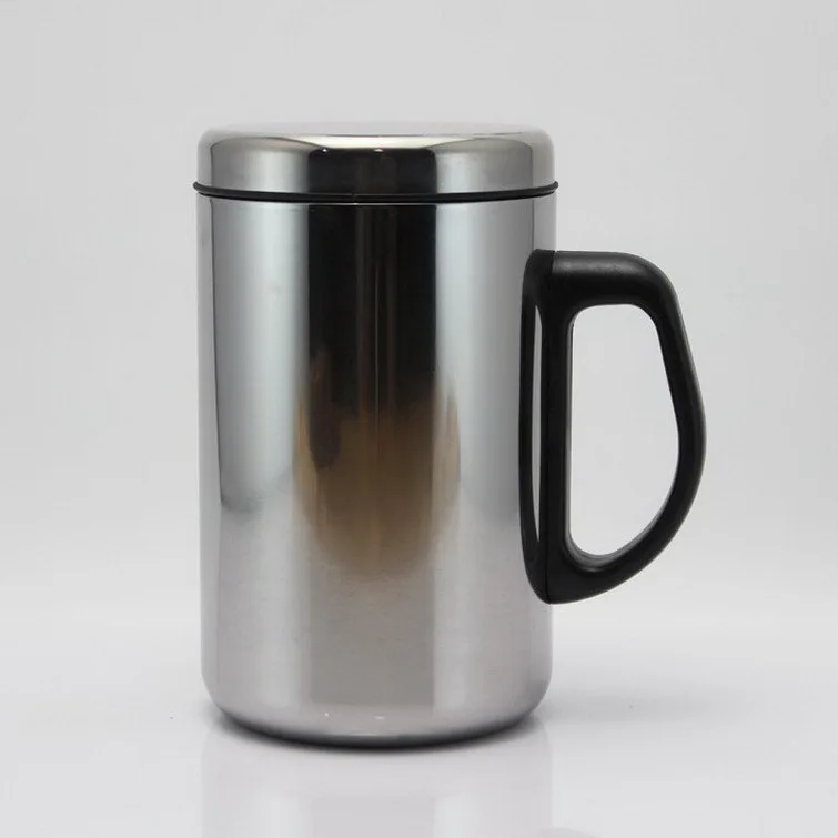 Nemagnetinių nerūdijančio plieno izoliuotas terminis puodelis dukart sluoksnių, lengvai izoliuoti arbatos puodelio Nuotrauka 0