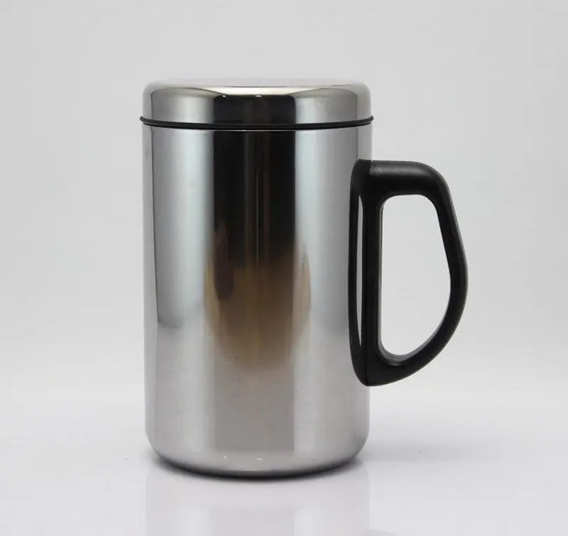 Nemagnetinių nerūdijančio plieno izoliuotas terminis puodelis dukart sluoksnių, lengvai izoliuoti arbatos puodelio Nuotrauka 3