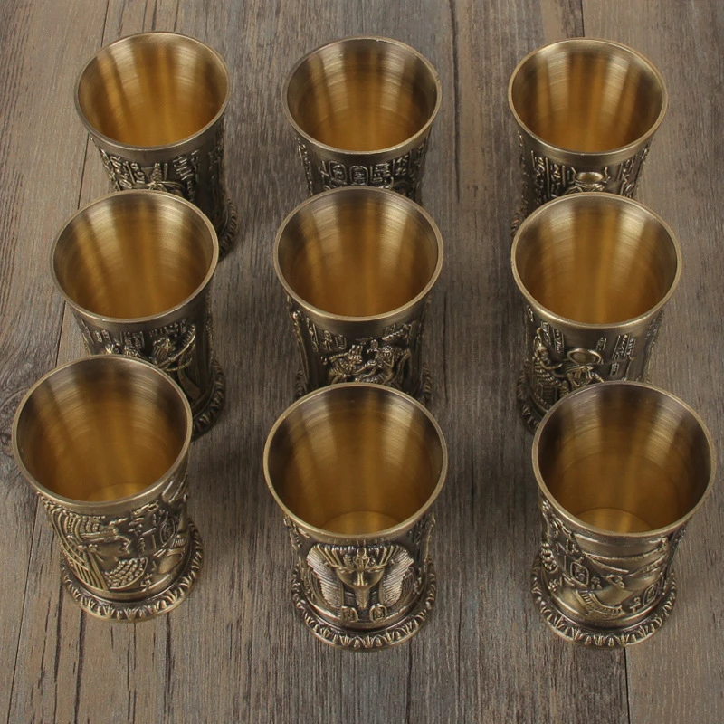 40ml Metalo Lydinio Kūrybos Senovės Egipto taurelė Baras Drinkware Aksesuaras kokteilių taurės tokios Nuotrauka 4